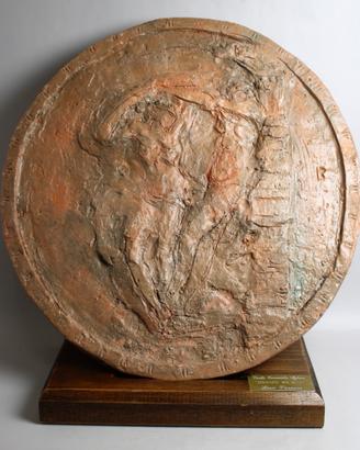 Lina Vaccaro - Tondo in bassorilievo - Ceramica