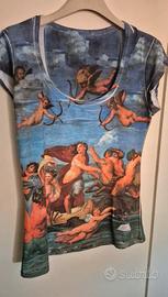 T-shirt artistica con stampa Il Trionfo di Galatea