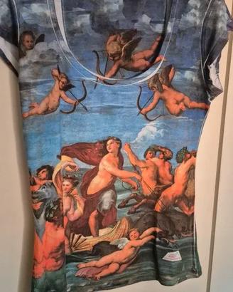 T-shirt artistica con stampa Il Trionfo di Galatea