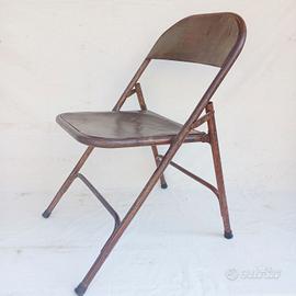 sedia industriale pieghevole Francia bar metallo 