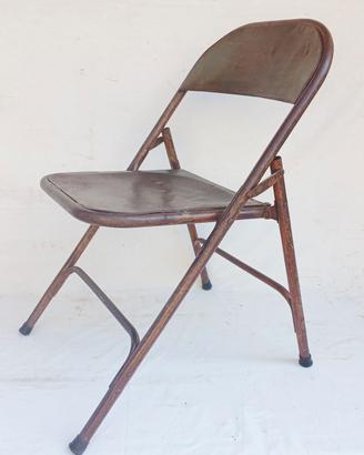 sedia industriale pieghevole Francia bar metallo 