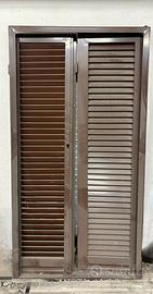 Persiana in ferro a 2 ante - Ral 8019