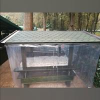 Gazebo con tavolo in legno 10 posti
