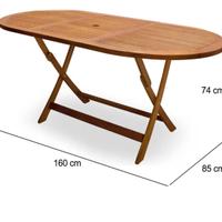 tavolo legno da giardino