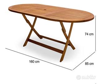 tavolo legno da giardino