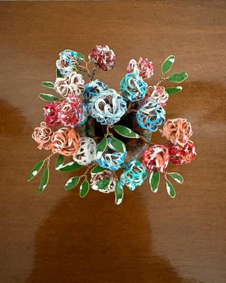 Fiori in rame fatti a mano