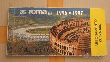 Abbonamento As Roma Curva Sud 1996-97, originale!