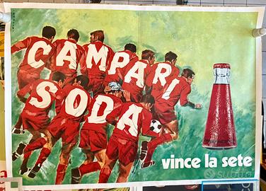 Campari Soda - Poster pubblicitario “vince la sete