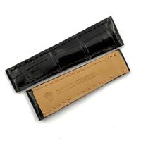 Rolex Cinturino Vero Cocco Nero 20/16mm Clasp