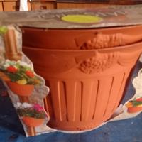 Set 2 vasi plastica balcone nuovi