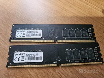 2 Goodram da 16 GB DDR4 2666 MHz - 32 GB (2x16 GB)