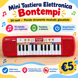 Mini tastiera elettronica a 24 tasti Bontempi