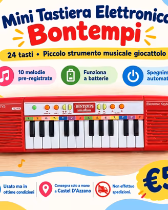 Mini tastiera elettronica a 24 tasti Bontempi