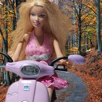 Vespa barbie