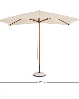 Ombrellone da giardino con base in cemento 