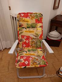 Sedia sdraio imbottita 
