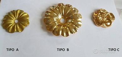 ROSETTE FIORI IN OTTONE