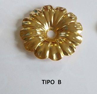 ROSETTE FIORI IN OTTONE