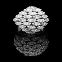 ANELLO SPARKLE DE LUXE IN ORO 18KT BRILLANTI 1.25