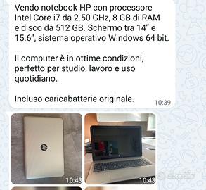 Computer note HP