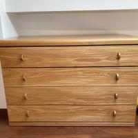 Cassettiera in legno a cassetti