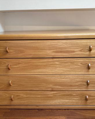 Cassettiera in legno a cassetti
