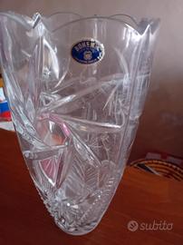 Vaso in cristallo di Bohemia