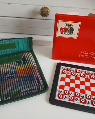 scacchi gioco tascabile Modiano anni 80