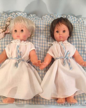 RARA COPPIA BAMBOLE CELESTINO FURGA 1963 vintage