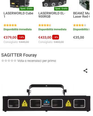 Effetto laser RGB