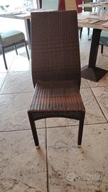 sedie  per interno ed esterno. polyrattan  