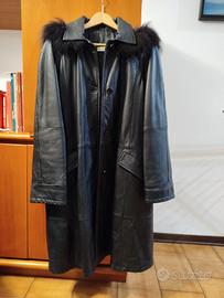 cappotto da donna in pelle