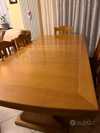 Tavolo rovere naturale 100x200/400