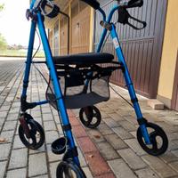 Deambulatore alluminio con seduta