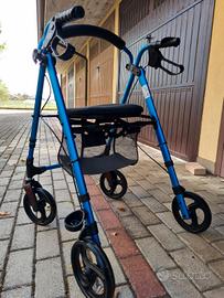 Deambulatore alluminio con seduta