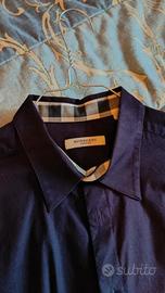 Camicia viola uomo Burberry