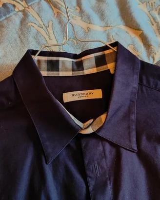 Camicia viola uomo Burberry