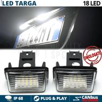 Placchette Luci TARGA LED PEUGEOT 207 CANbus 6500K