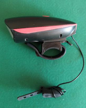 Faro luce a LED per bicicletta con clacson 120 db