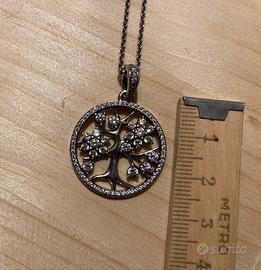 Collana Pandora albero della famiglia pavè