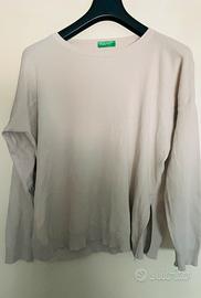 Maglione maglia Benetton Donna tg L in cotone