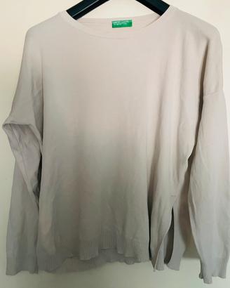 Maglione maglia Benetton Donna tg L in cotone