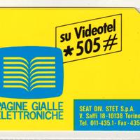 Scheda Telefonica "Videotel, Pagine gialle"