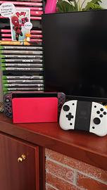 Nintendo Switch Oled super Mario + controller Nixy