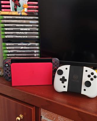 Nintendo Switch Oled super Mario + controller Nixy