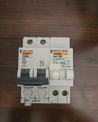 Merlin Gerin Multi9 C60N C10 + Vigi C60 30mA