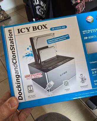 ICY BOX - Docking station per doppio SSD e disco r
