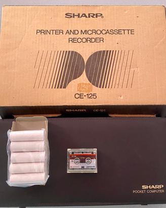Sharp CE-125 Printer e microC. Rec. vintage