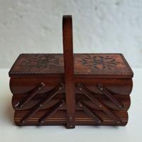 Scatola da cucito in Vero legno per kit da cucito,