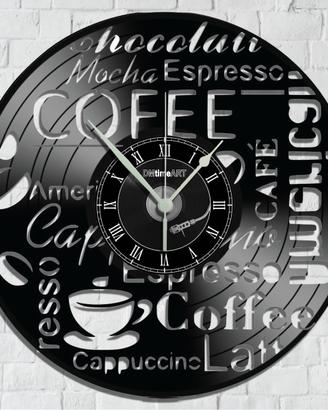 Orologio da Parete su Disco in Vinile da 33 Giri